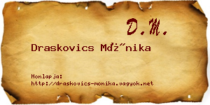 Draskovics Mónika névjegykártya